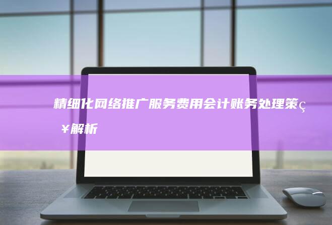 精细化网络推广服务费用会计账务处理策略解析